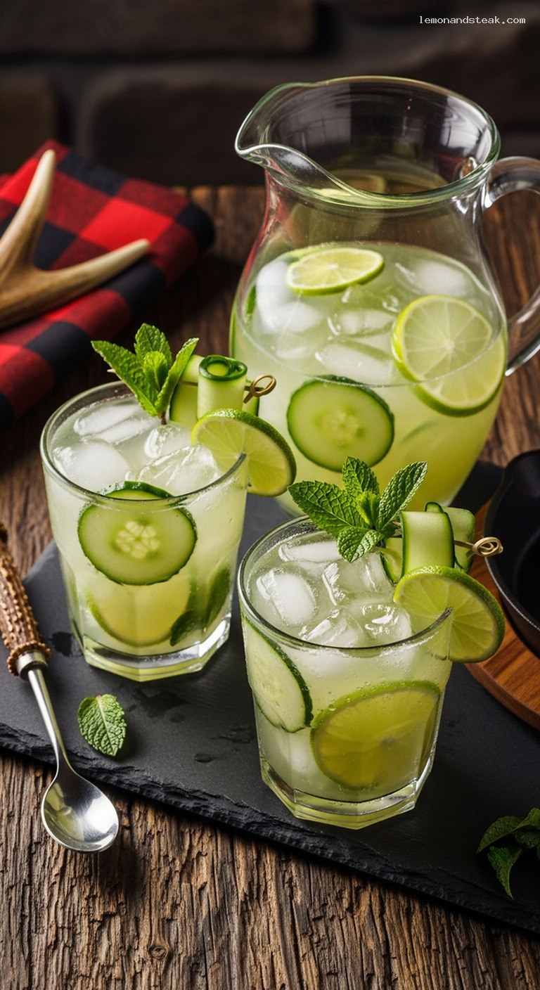 Crisp Cucumber Lime Spa Refresher