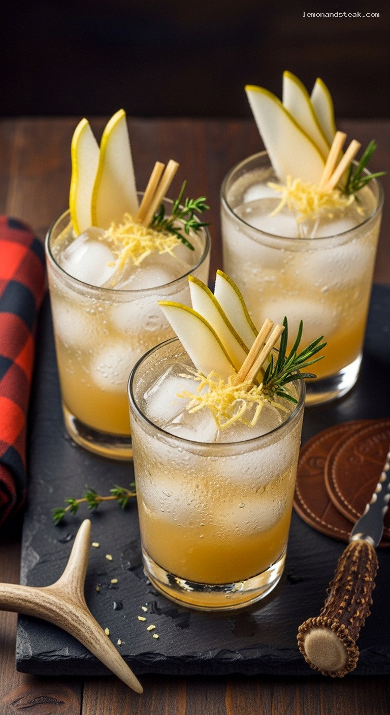 Crisp Ginger Pear Sparkling Spritz