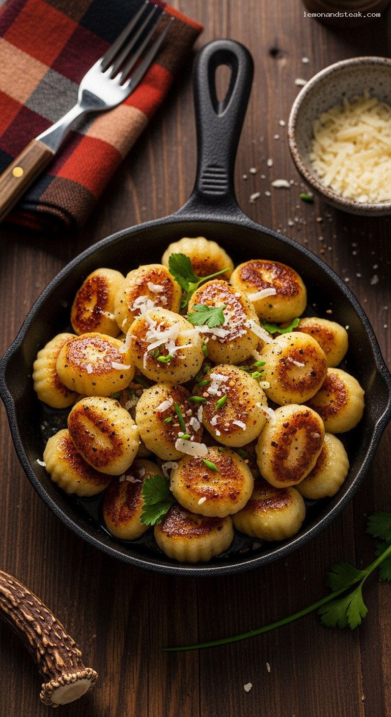 Crispy Butter-Parmesan Gnocchi Bowl with Fresh Herbs