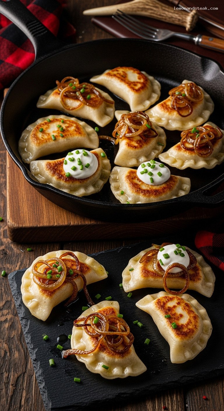 Crispy Butter-Seared Potato and Cheese Pierogi