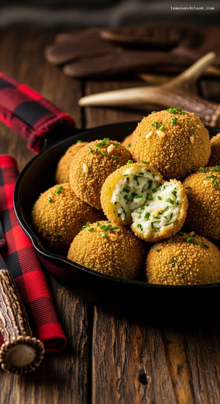 Crispy Herb-Stuffed Mashed Potato Croquette Bites