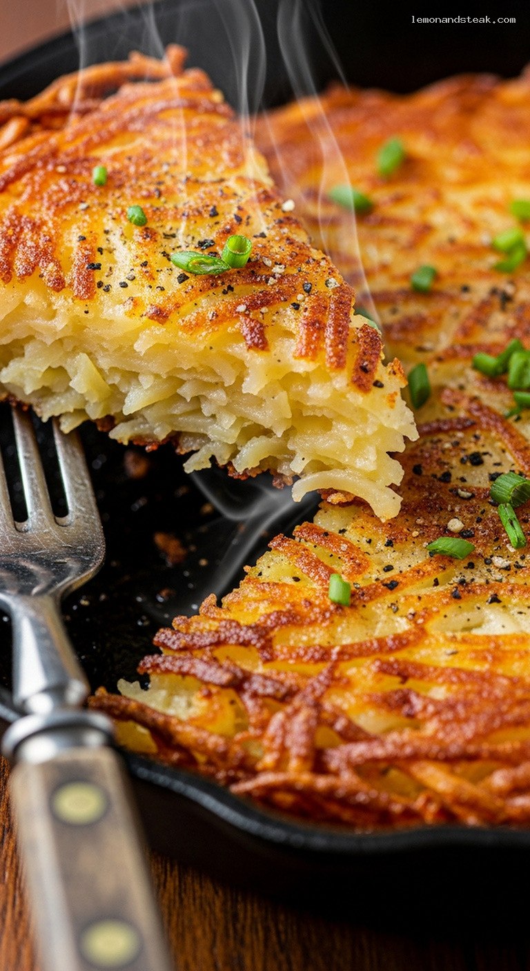 Crispy Homestyle Hash Browns With Soft Centers – Closeup