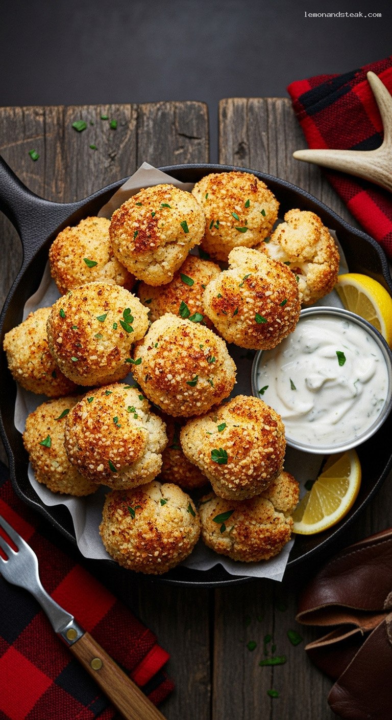 Crispy Oven-Baked Parmesan Cauliflower Bites