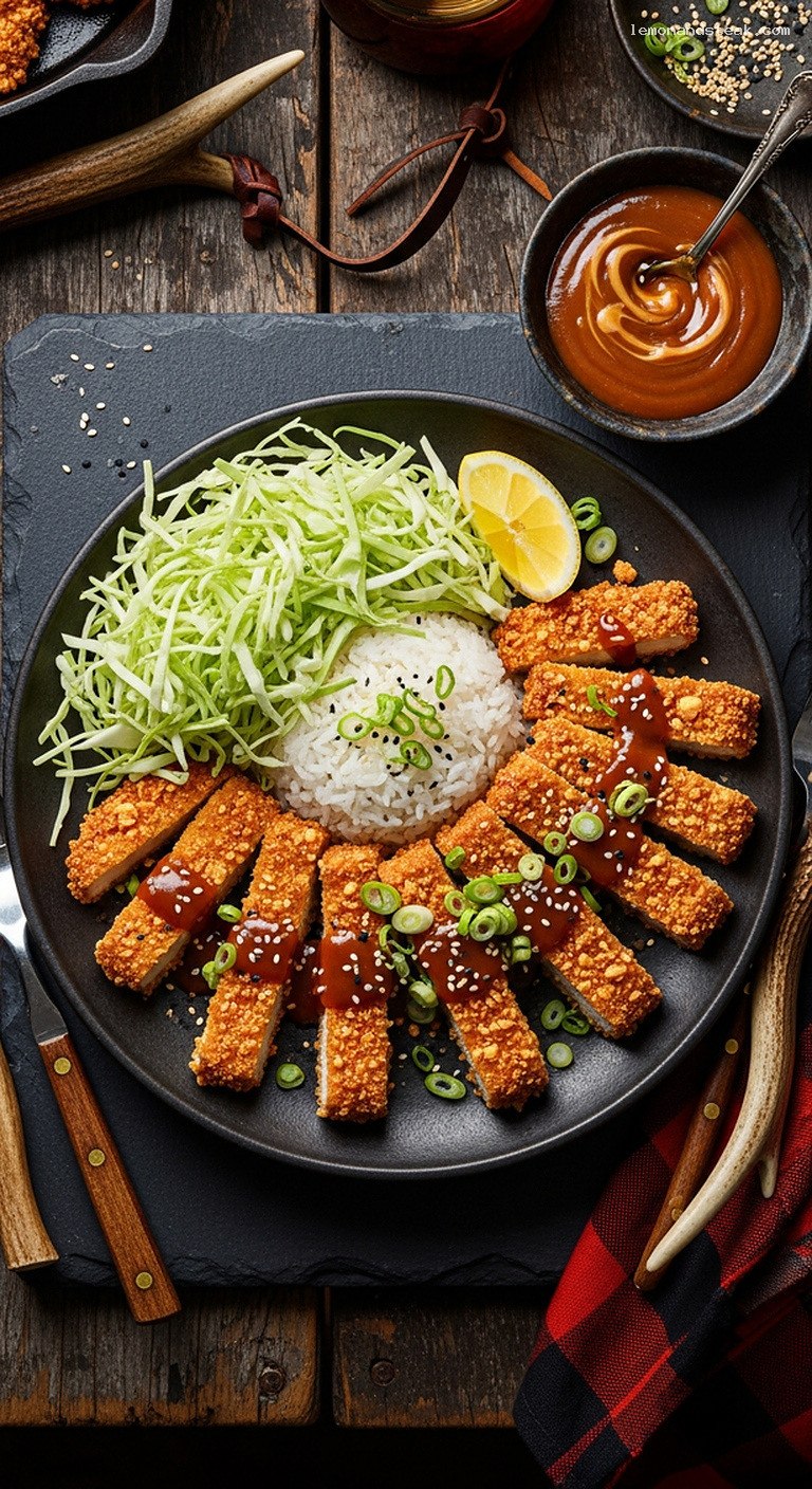 Crispy Peanut-Crusted Tofu Katsu With Tangy Dipping Sauce