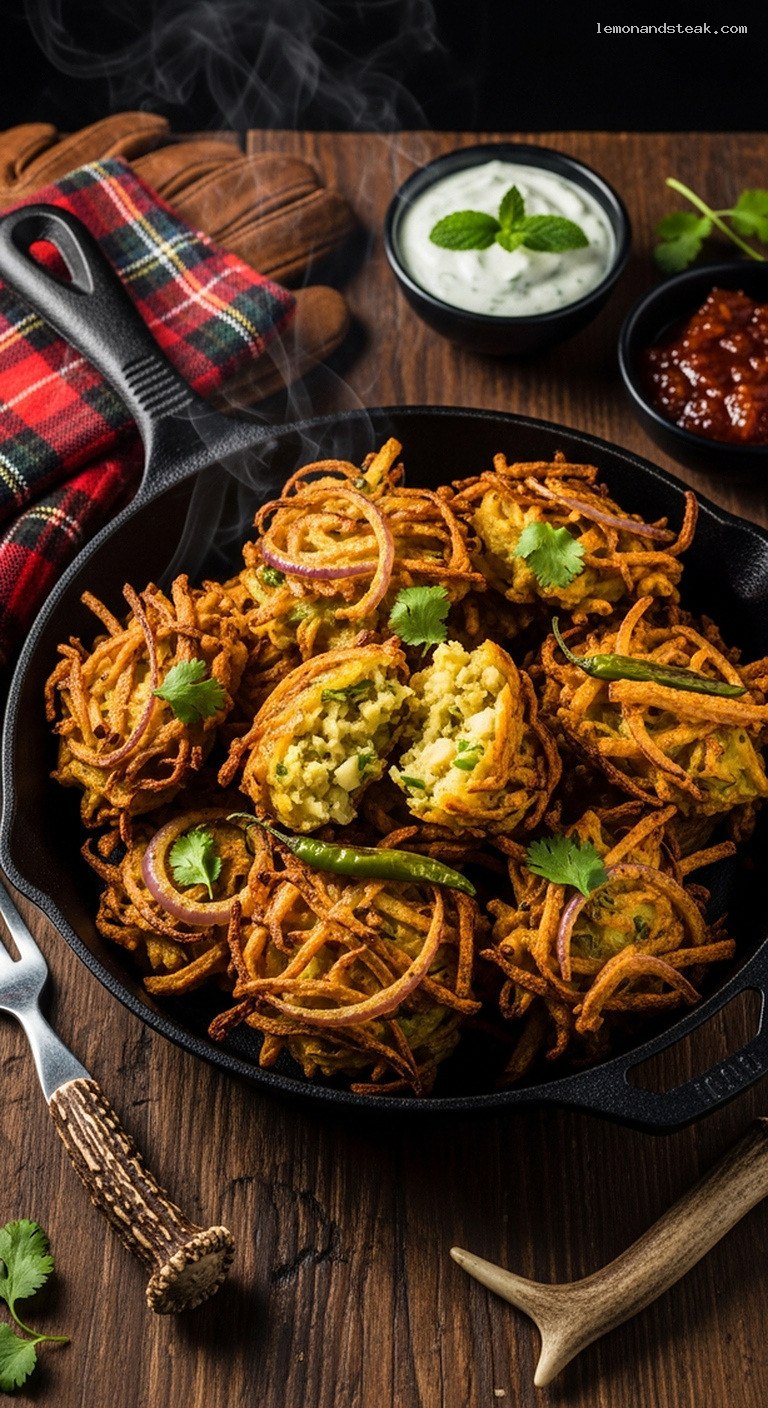 Crispy Potato and Onion Pakoras