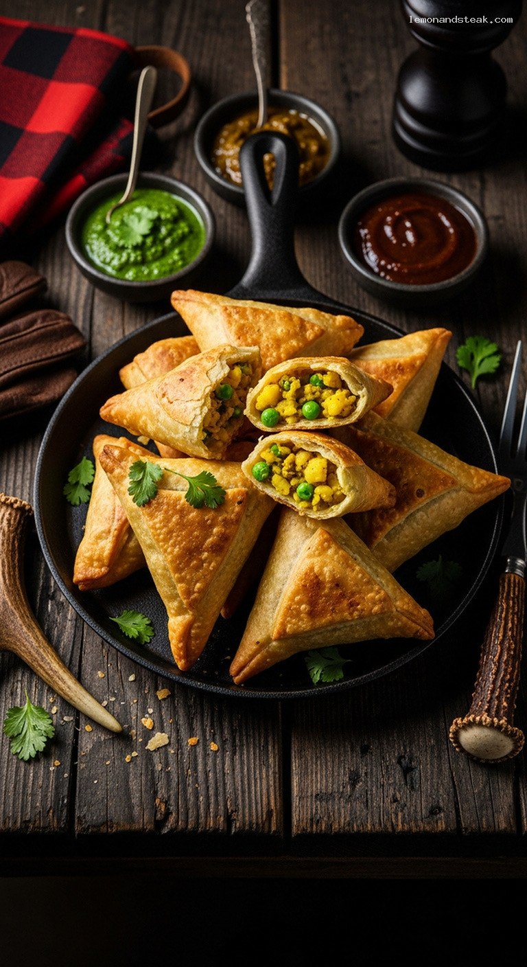 Crispy Potato and Pea Samosas (Fried or Baked)