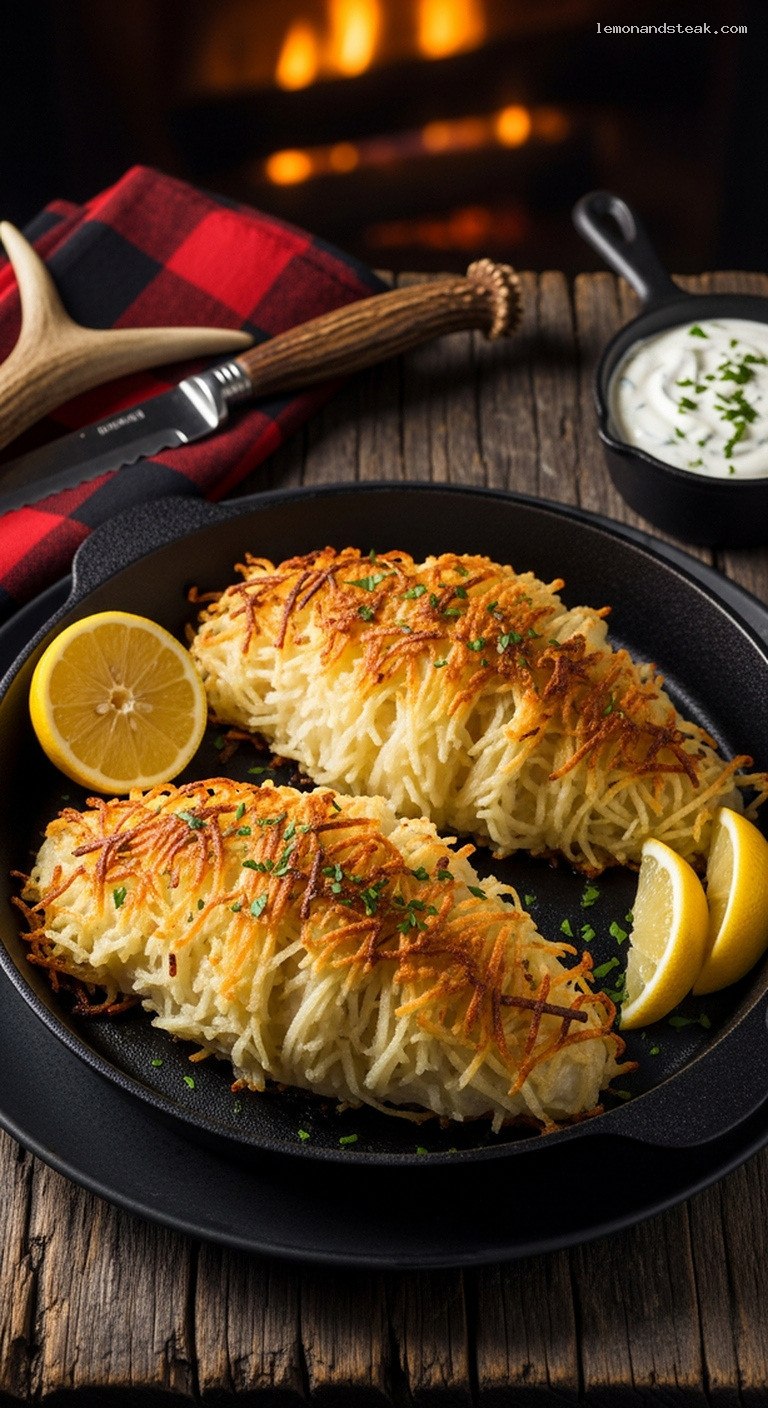 Crispy Potato-Crusted Pan-Seared Fish Fillets