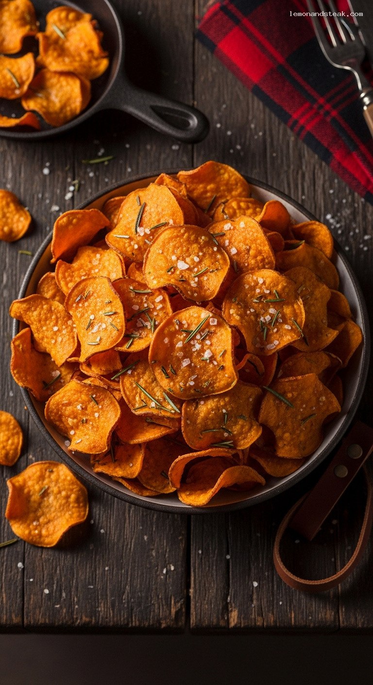 Crispy Rosemary Sea Salt Sweet Potato Chip Bowl