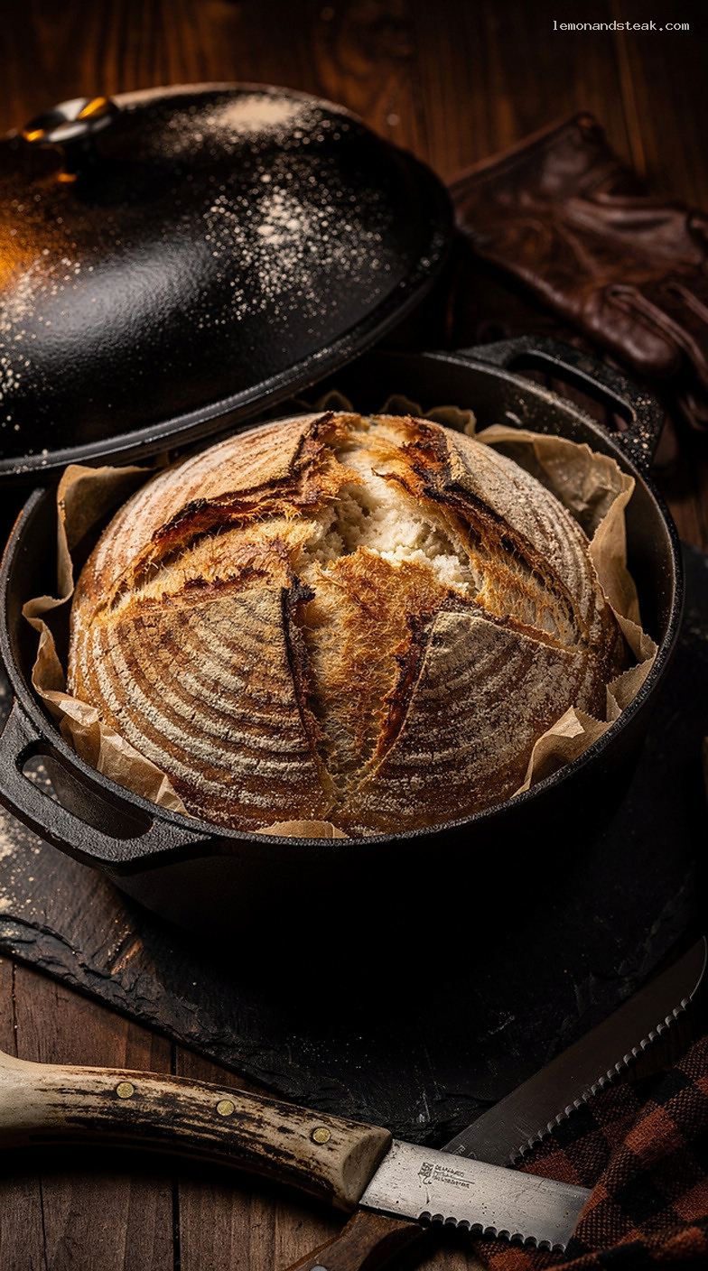 Crusty Overnight No-Knead Artisan Bread Recipe