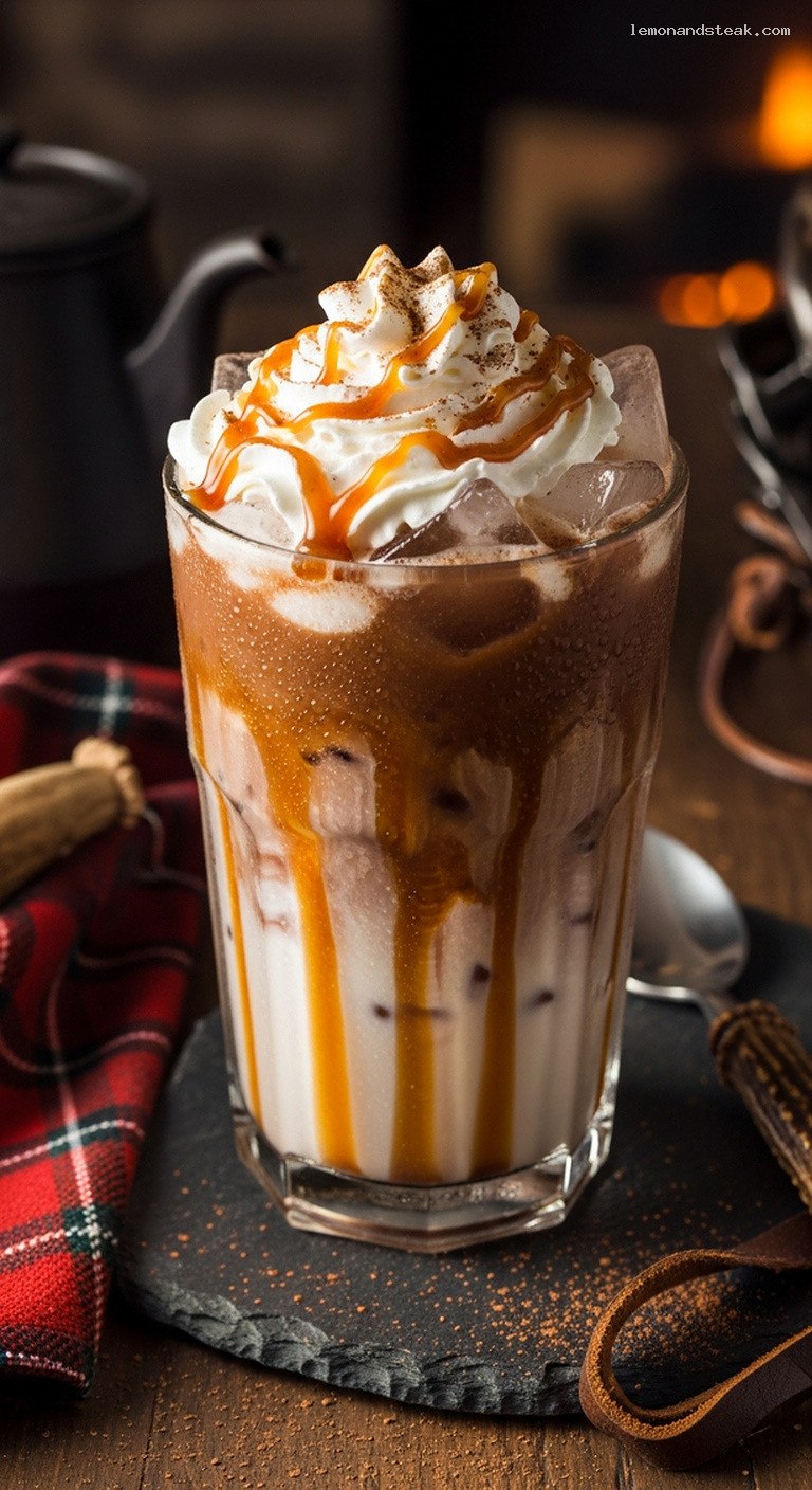 Decadent Caramel Iced Mocha With Cold Brew