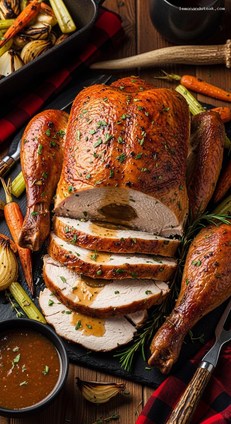 Diner-Style Herb-Garlic Mayo Roast Turkey