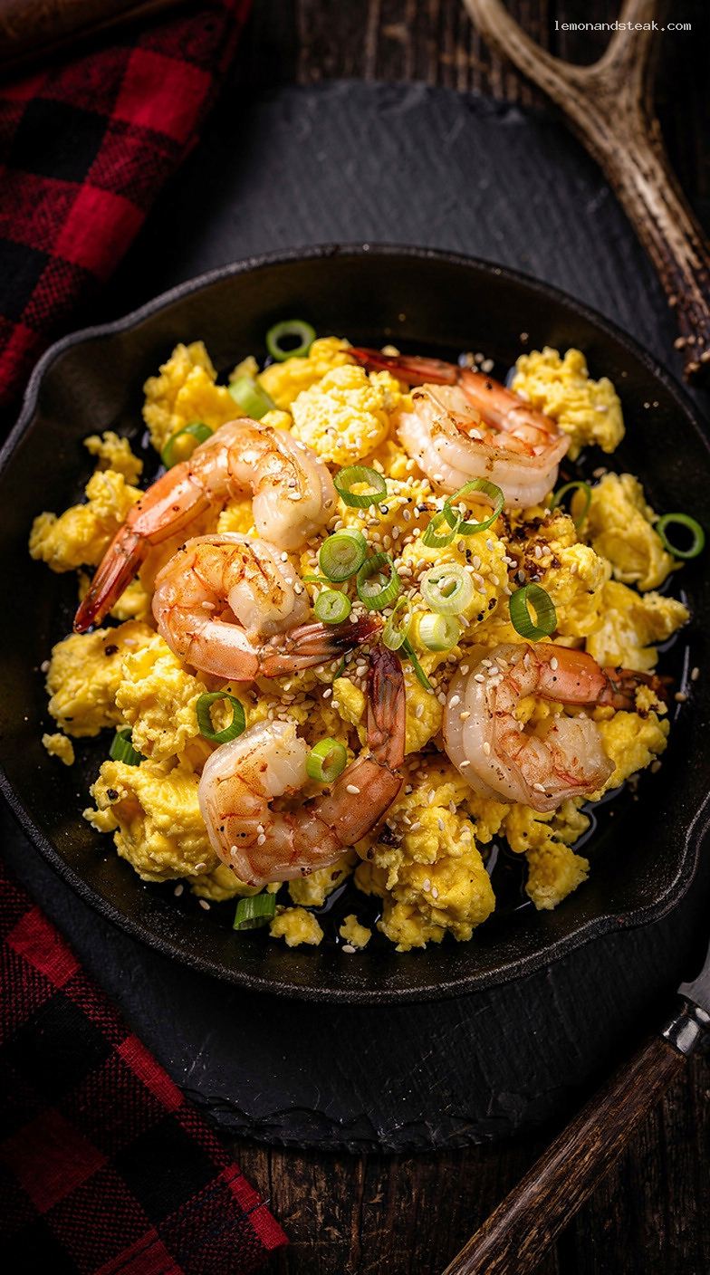 Egg and Shrimp Stir-Fry Scramble