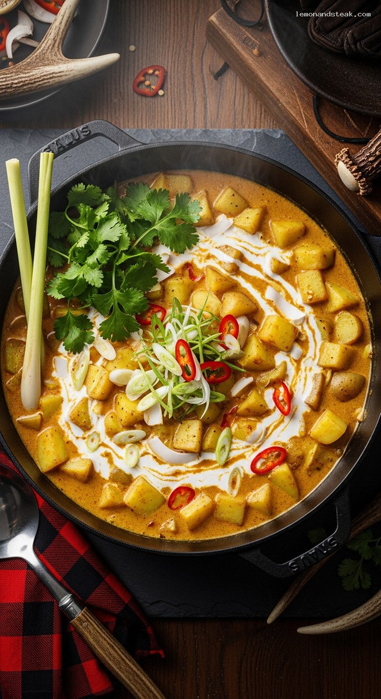 Fragrant Potato and Coconut Curry Soup