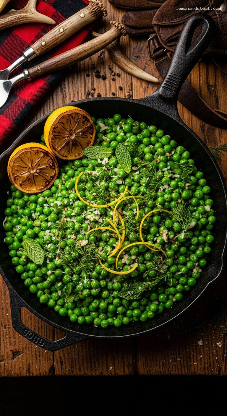 Garlic Butter Pea Sauté with Lemon and Herbs
