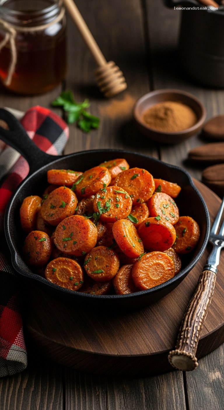 Glazed Cinnamon Honey Roasted Carrot Bites