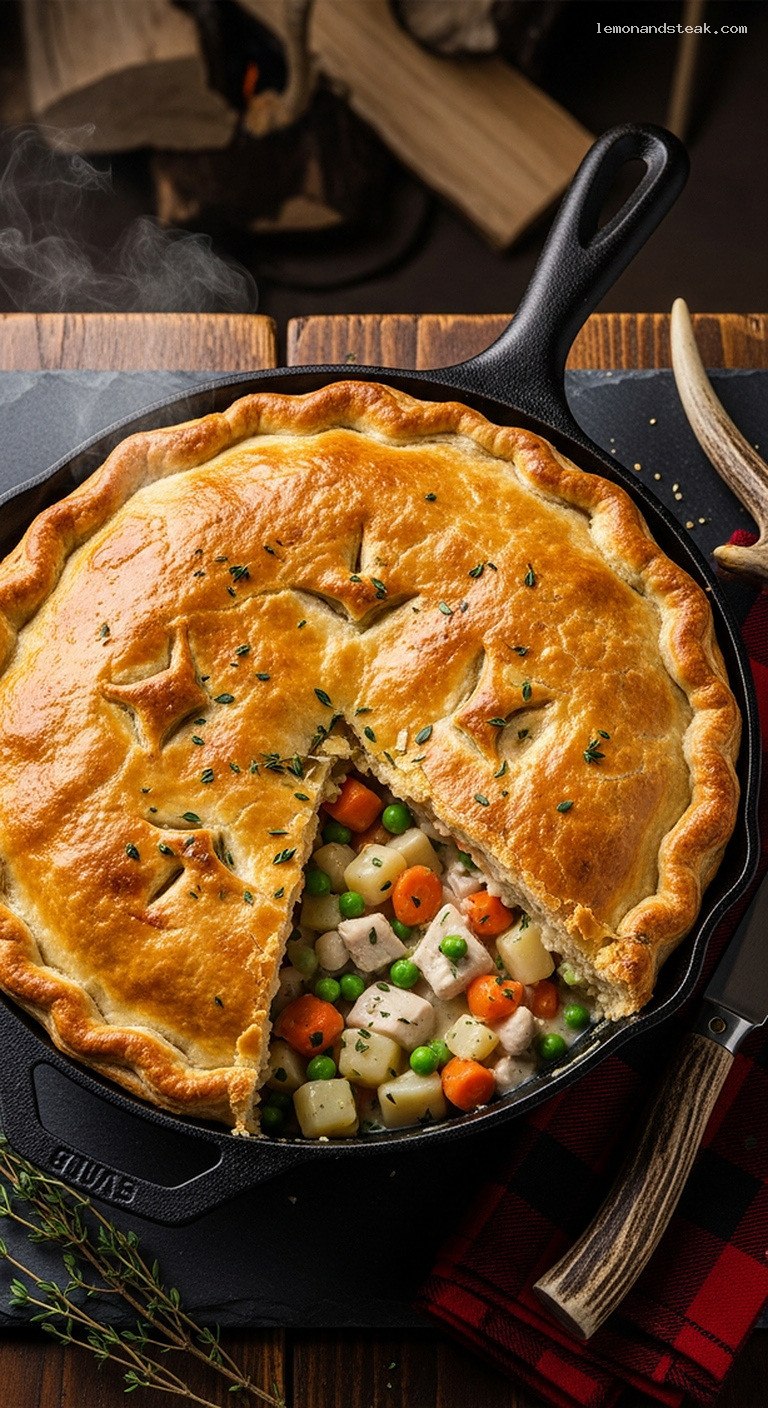 Hearty Chicken and Potato Pot Pie with Vegetables