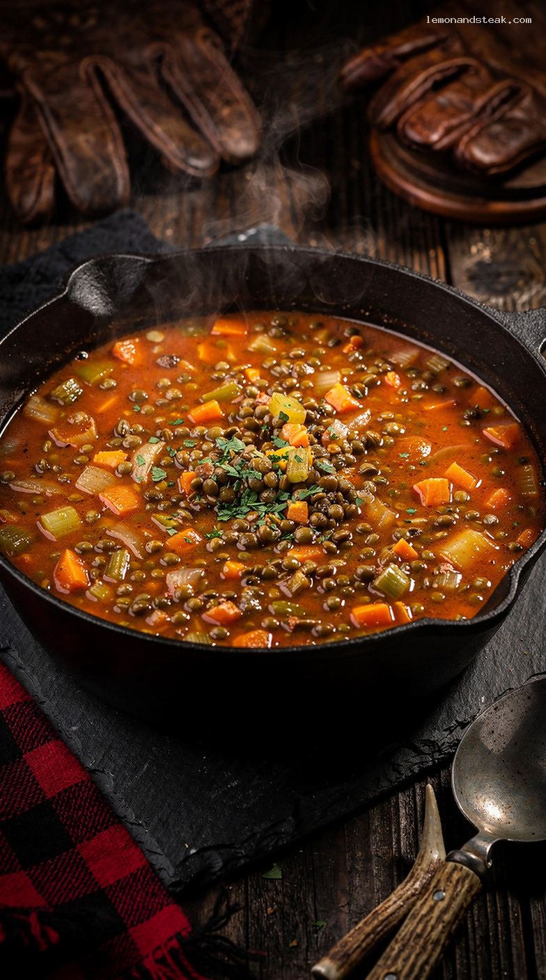 Hearty Lentil and Vegetable Stew with Herbs