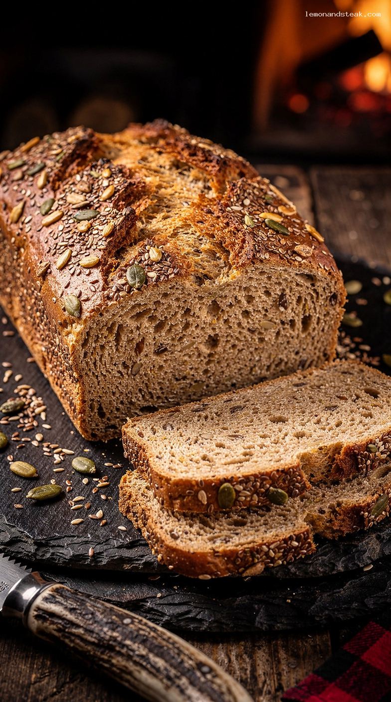 Hearty Three-Seed Bread With Flax, Sunflower, and Pumpkin Seeds
