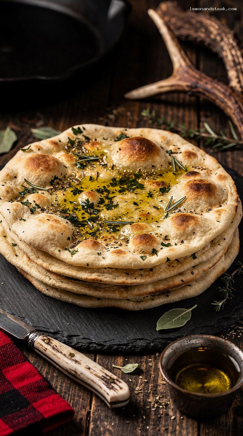 Herbed Olive Oil Flatbread for Dipping or Wrapping
