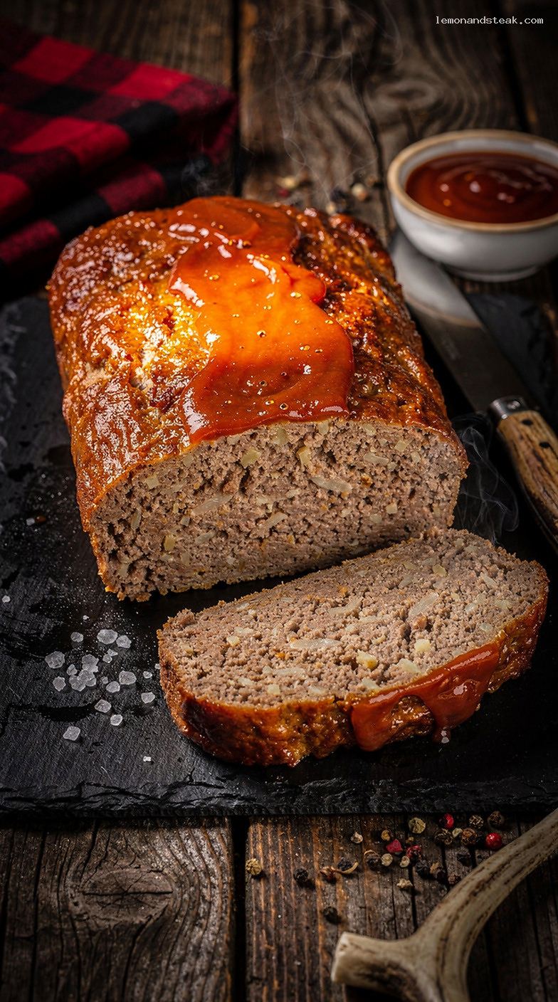 Homestyle Beef and Parsnip Meatloaf with Tomato Topping