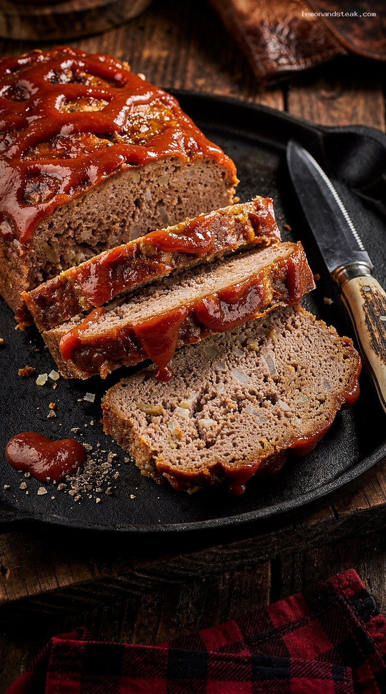 Homestyle Beef and Turkey Meatloaf With Ketchup Glaze