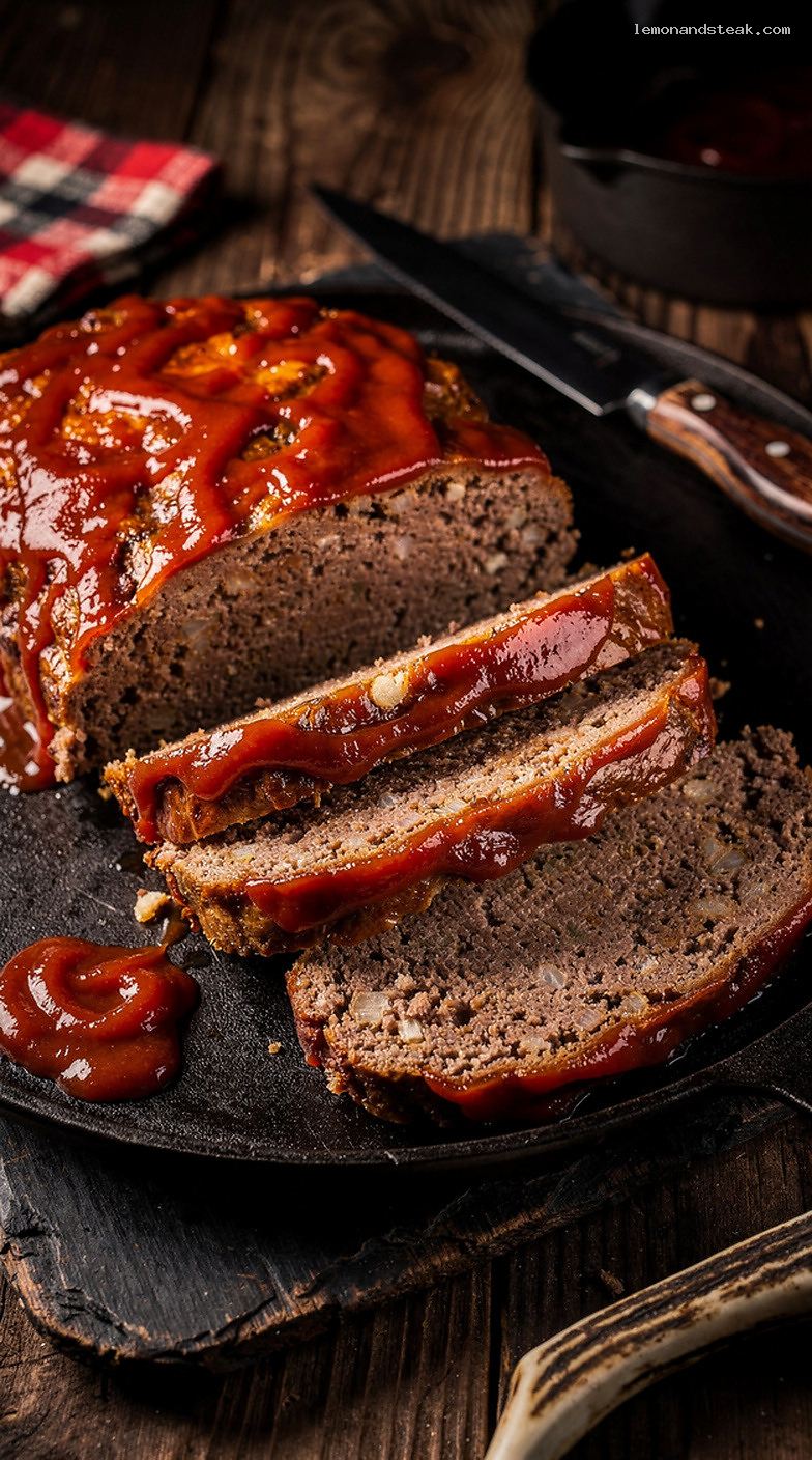 Homestyle Beef Meatloaf with Buttered Cracker Panade and Ketchup Glaze