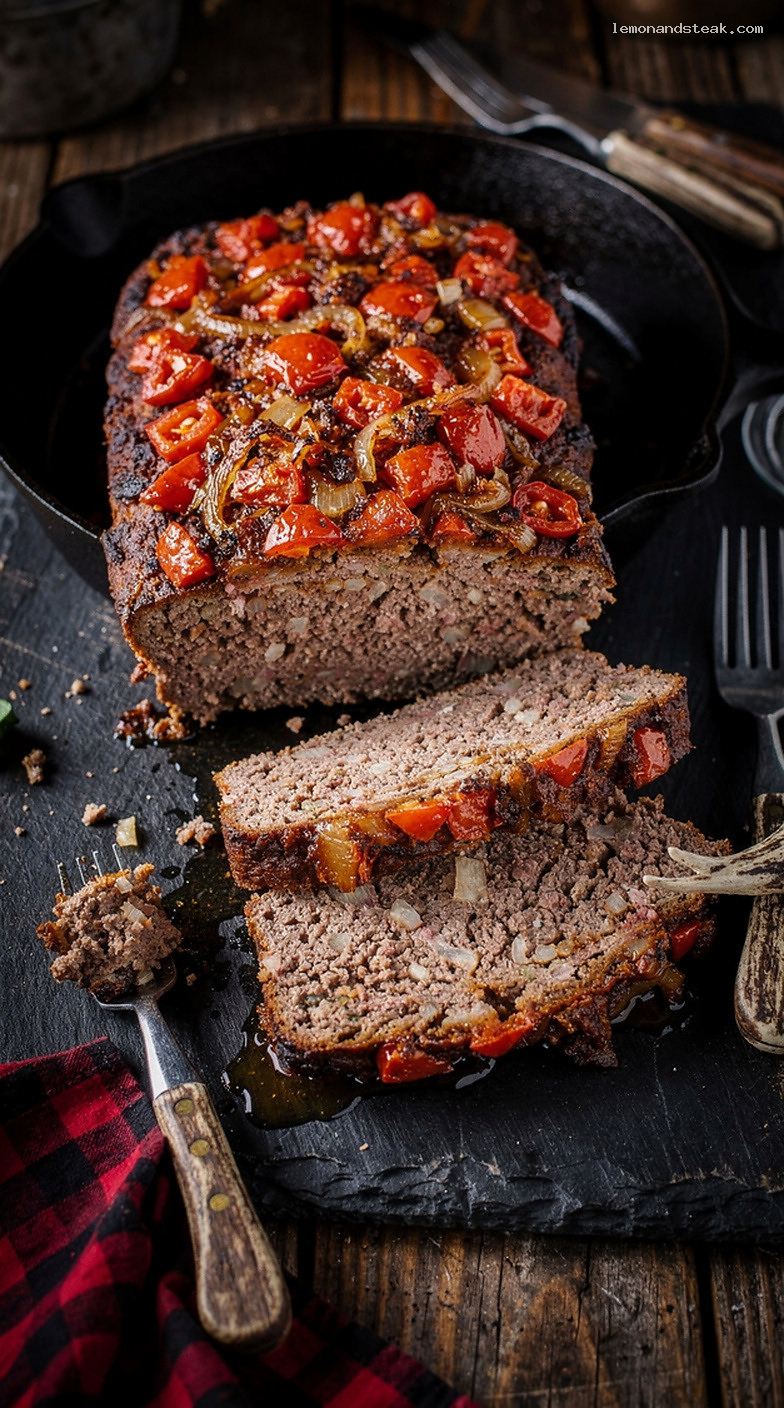 Homestyle Beef Meatloaf with Chunky Tomato-Onion Relish