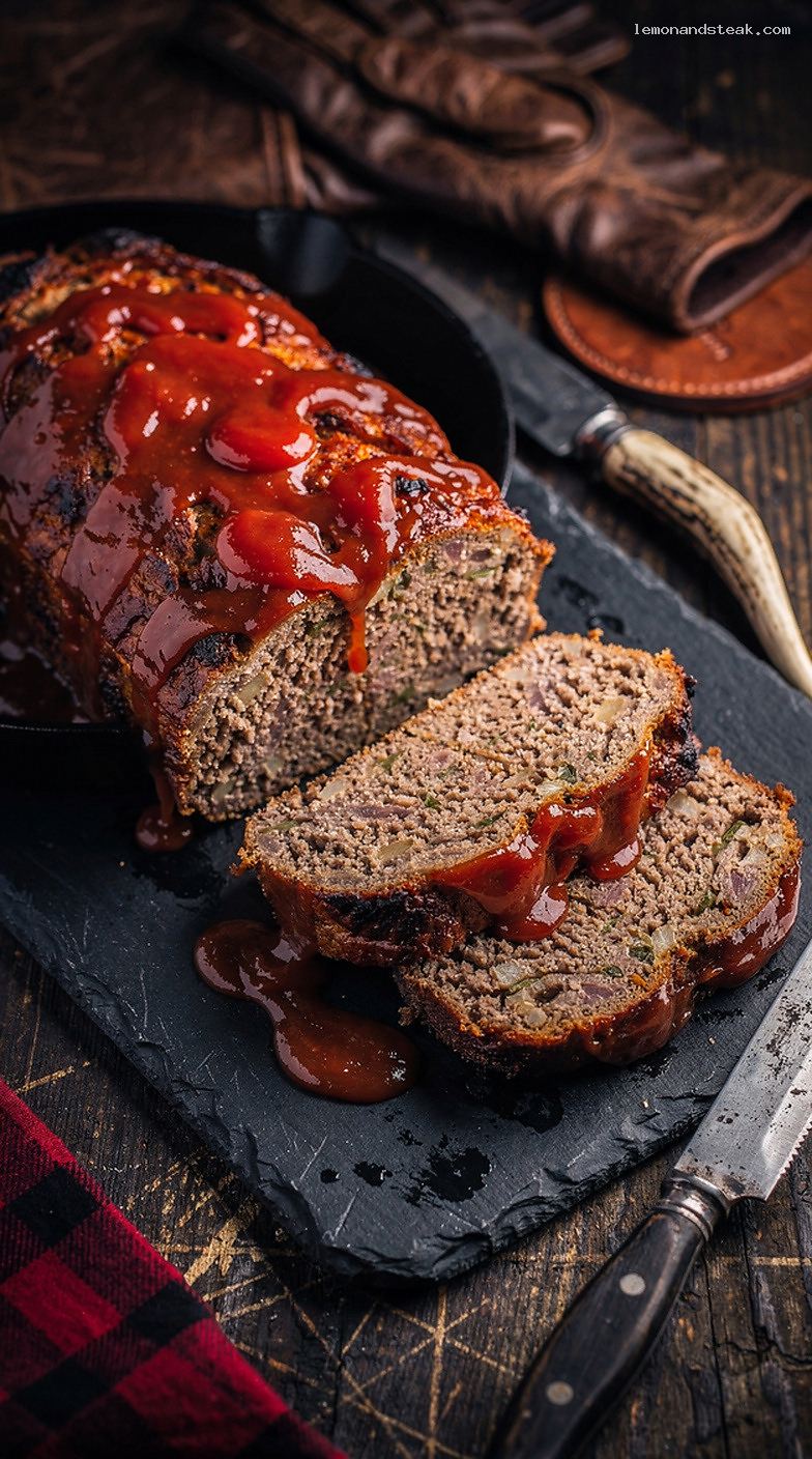 Homestyle Beef Meatloaf with Dijon and Sweet Tomato Glaze