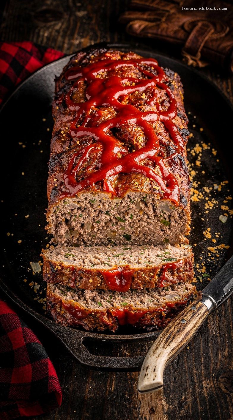 Homestyle Beef Meatloaf With Toasted Breadcrumbs and Tomato Glaze