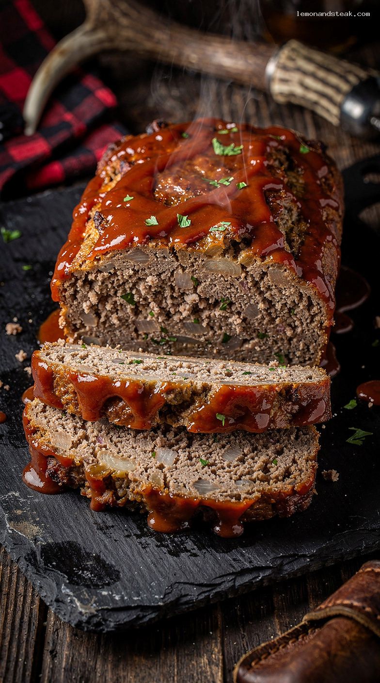 Homestyle Beef Meatloaf with Tomato Barbecue Glaze