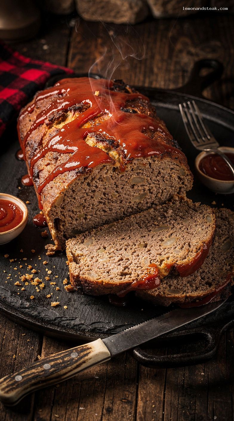 Homestyle Buttermilk Meatloaf With Ketchup Glaze