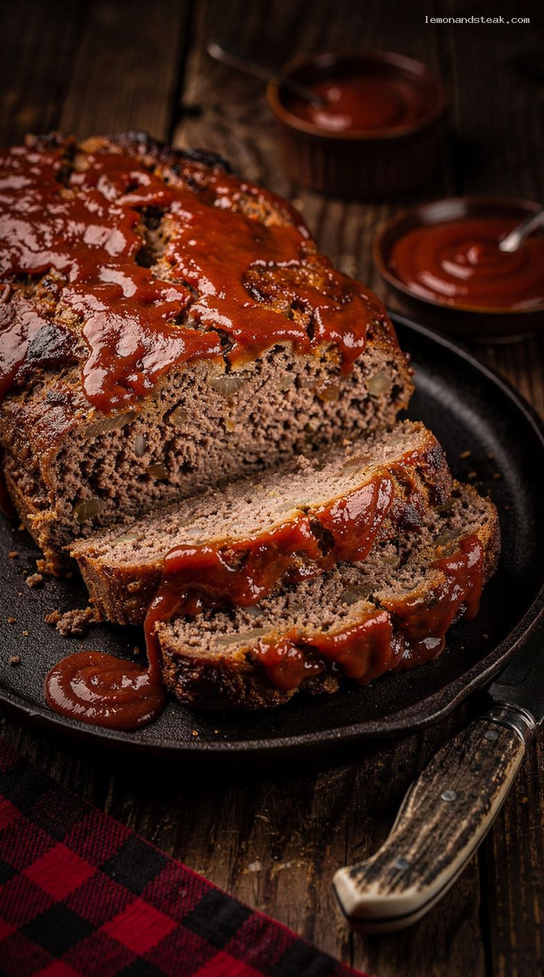 Homestyle Meatloaf With Bacon Drippings and Ketchup Glaze