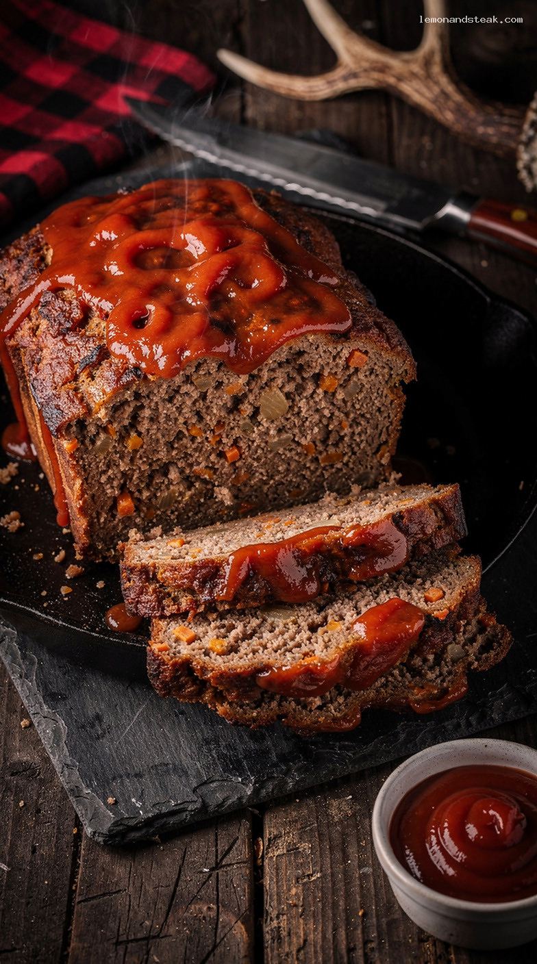 Homestyle Meatloaf With Minced Carrots, Onion, and Ketchup Glaze