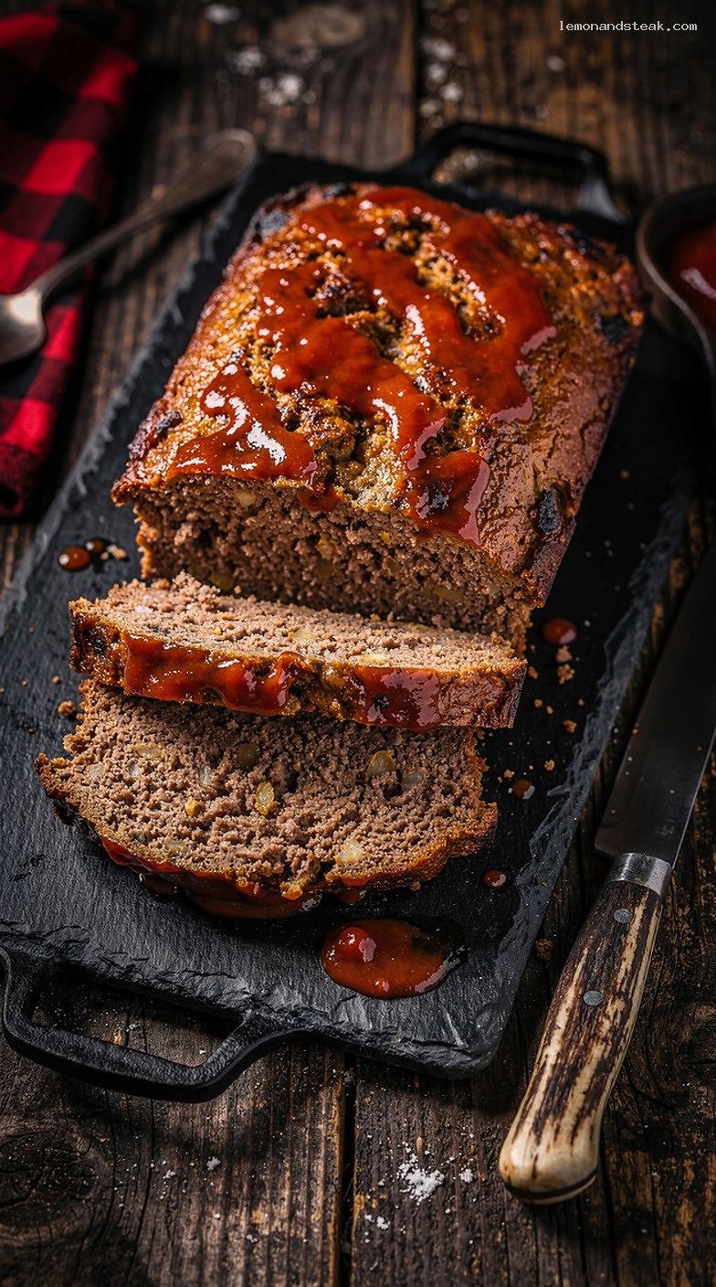 Homestyle Meatloaf With Mustard-Ketchup Glaze