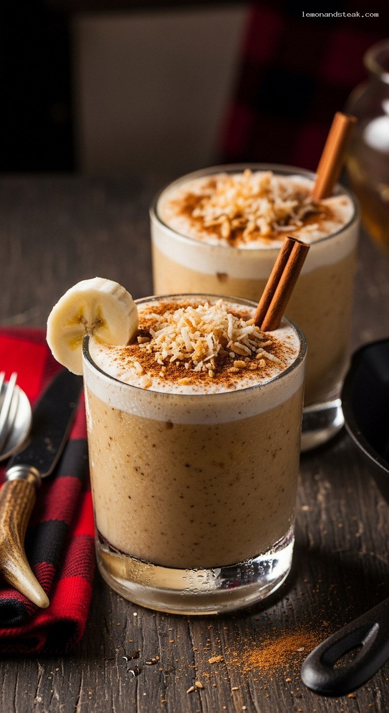 Iced Banana Coconut Chai Cooler