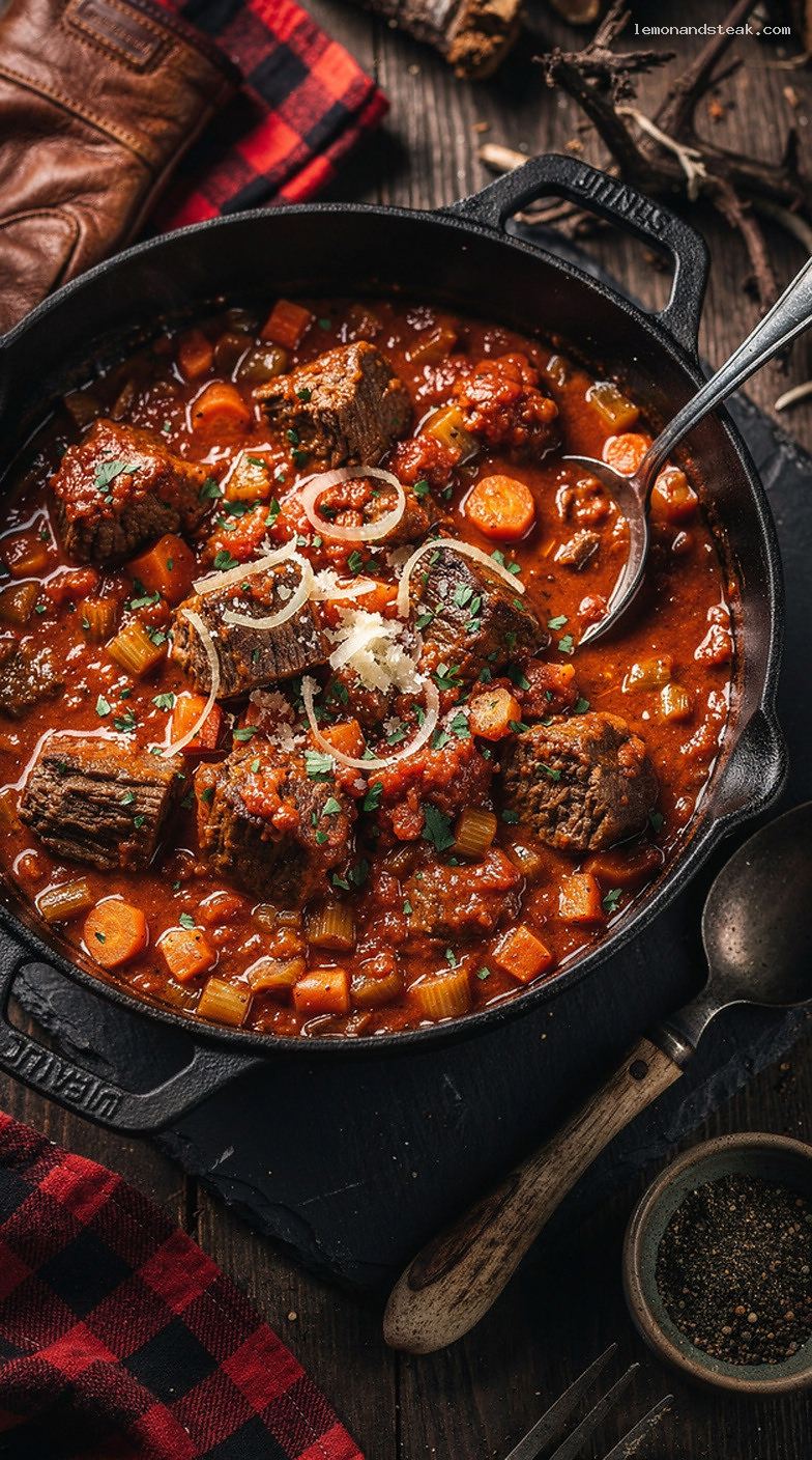 Italian-Style Beef Stew with Tomatoes and Herbs