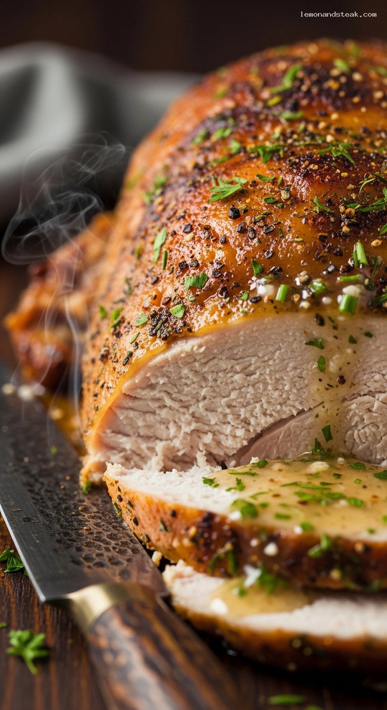 Low-and-Slow Ranch-Rubbed Roast Turkey – Closeup