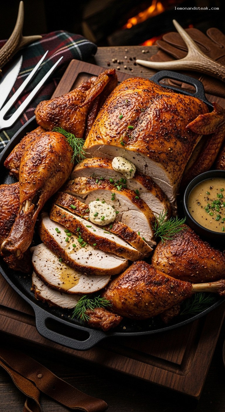 Low-and-Slow Ranch-Rubbed Roast Turkey