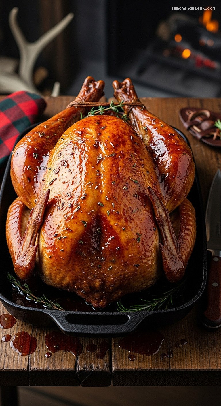 Maple Apple Cider Glazed Turkey for Cozy Dinners