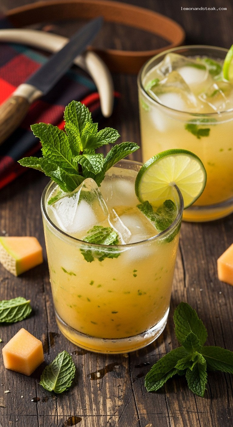 Melon Mint Agua Fresca With Lime