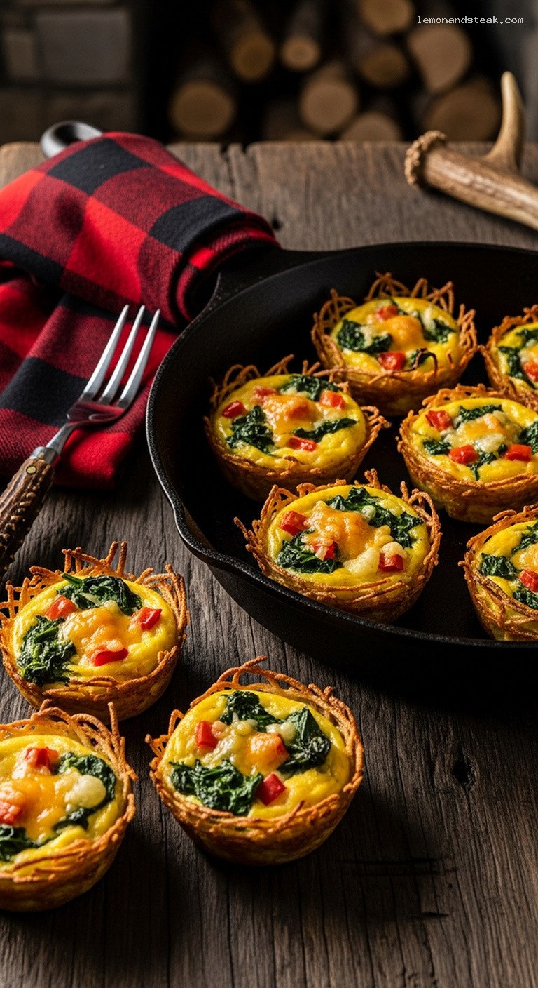 Mini Potato-Crusted Quiche Cups with Veggies
