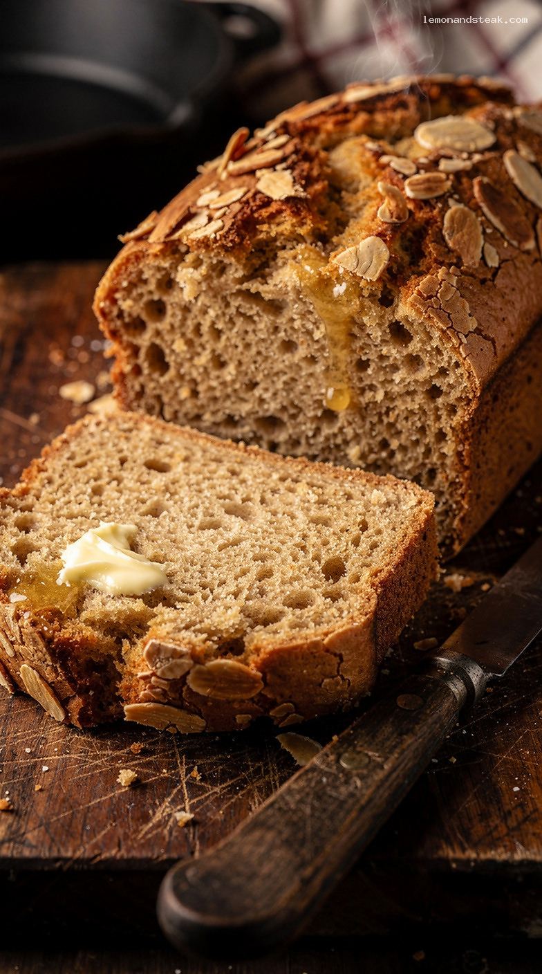 Moist Almond Meal Bread with Subtle Sweetness – Closeup