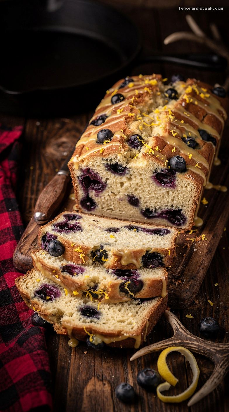 Moist Blueberry Lemon Bread with Fresh Lemon Zest