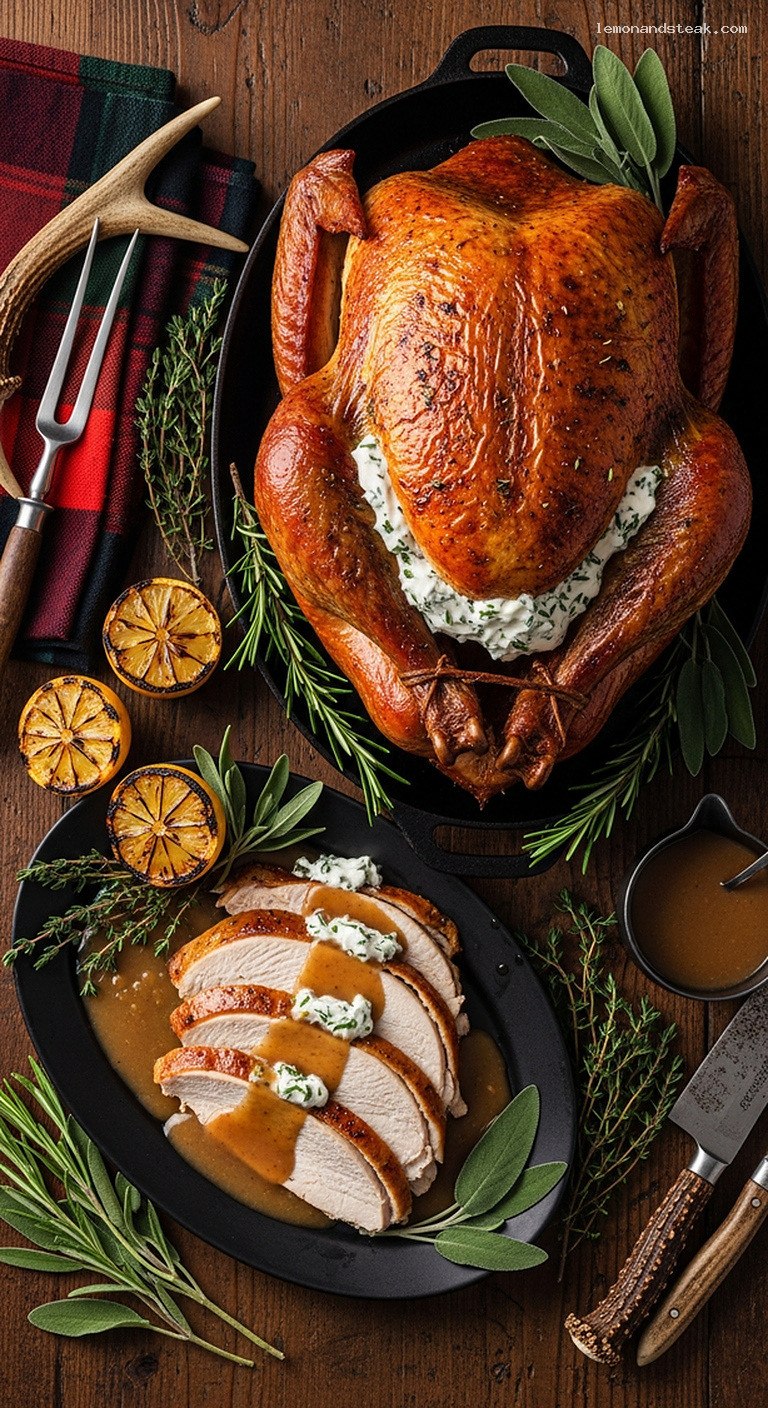 Moist Herbed Sour Cream Roast Turkey