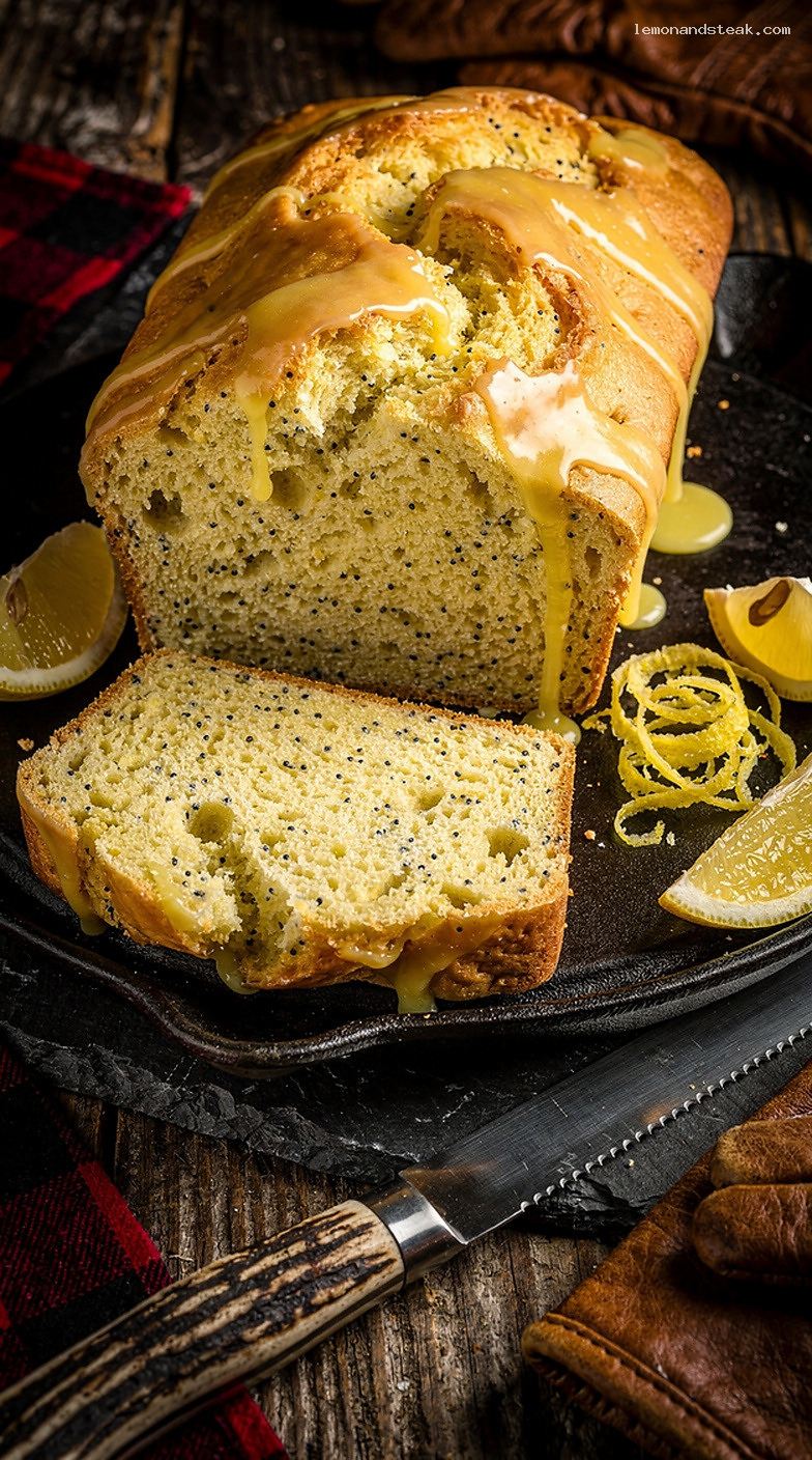 Moist Lemon Poppy Seed Quick Bread with Fresh Citrus Flavor