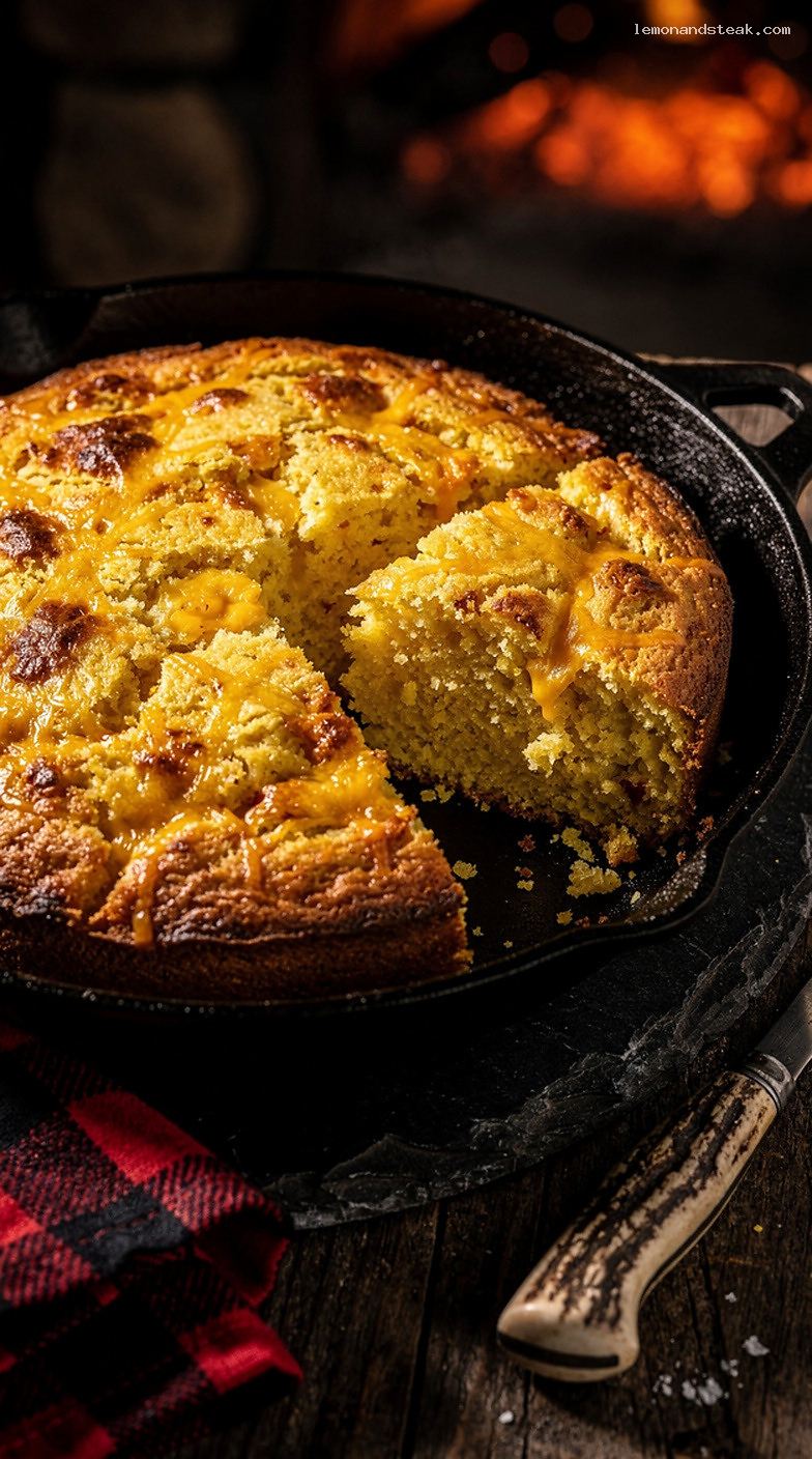 Moist Pepper Jack Cornbread Loaf with Mild Heat