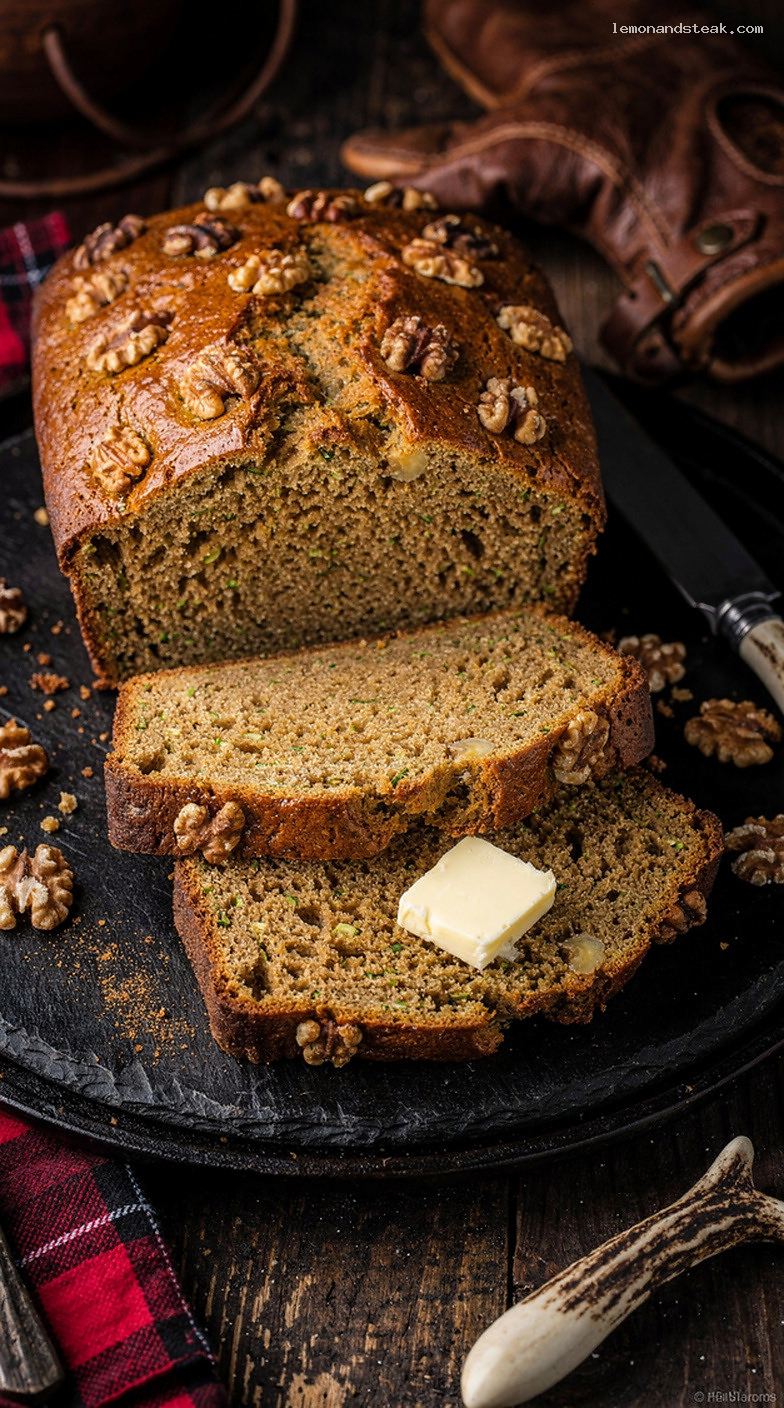 Moist Spiced Zucchini Bread with Tender Crumb