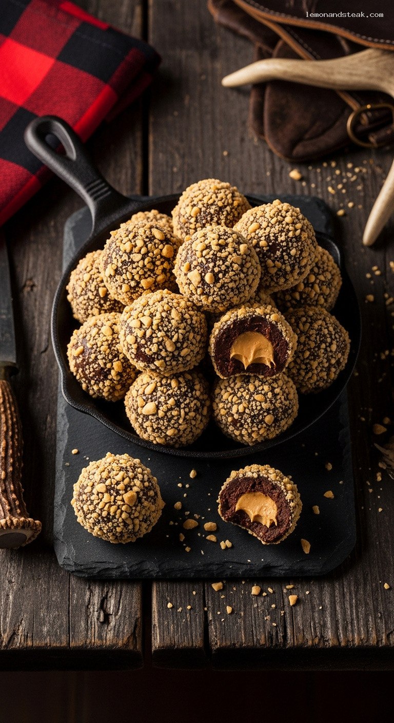 No-Bake Peanut Butter Chocolate Date Truffles