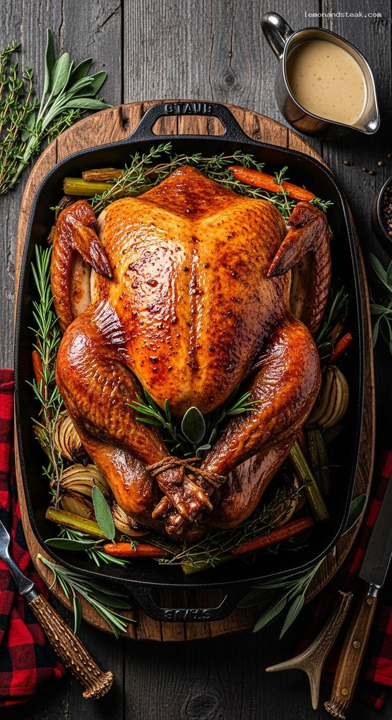 Old-Fashioned Roast Turkey with Cream Sherry Pan Drippings