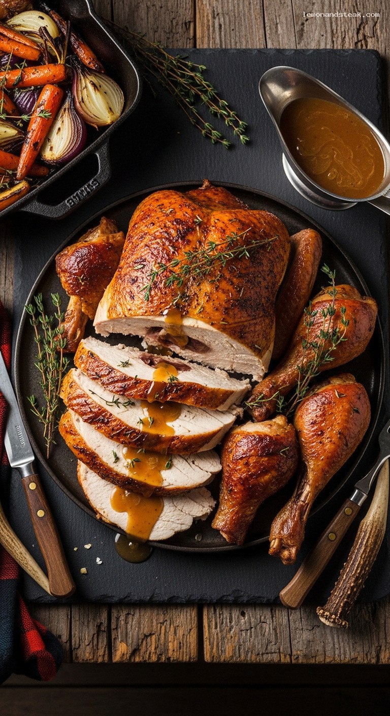 Old-Fashioned Thyme and Worcestershire Roast Turkey